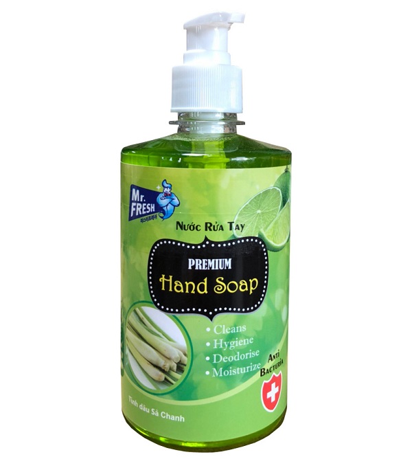 Nước rửa tay Mr.Fresh 500ml hương chanh sả Premium Hand Soap