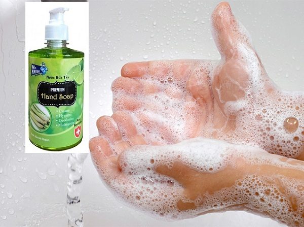 Nước rửa tay hương chanh sả Mr.Fresh 500ml diệt khuẩn, an toàn cho da