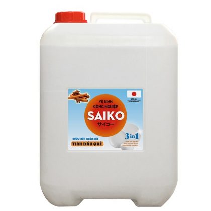 Nước rửa chén bát Saiko 20L tinh dầu quế siêu tiết kiệm