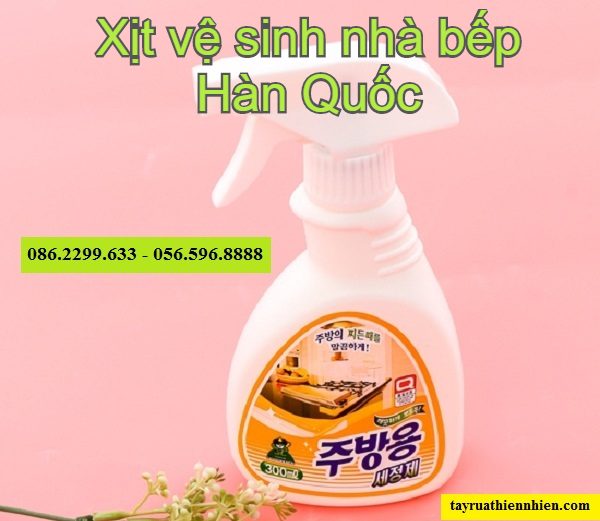 Chai xịt vệ sinh nhà bếp Sandokkaebi 300ml Hàn Quốc siêu sạch, chính háng, giá bán sỉ lẻ