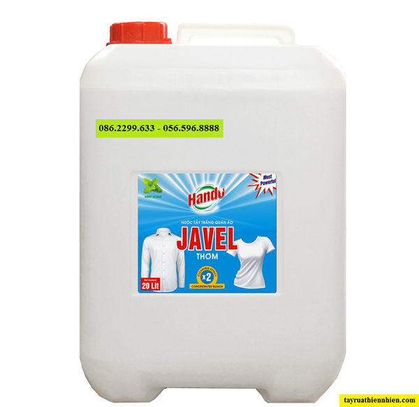 Nước tẩy trắng quần áo công nghiệp Javel 20 lít mùi thơm